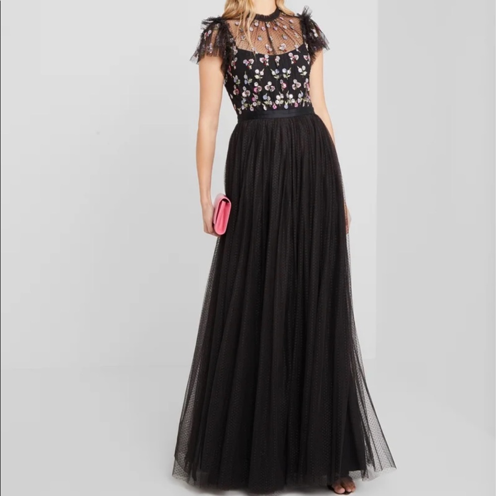 NEEDLE & THREAD Rococo Bodice Maxi Dress